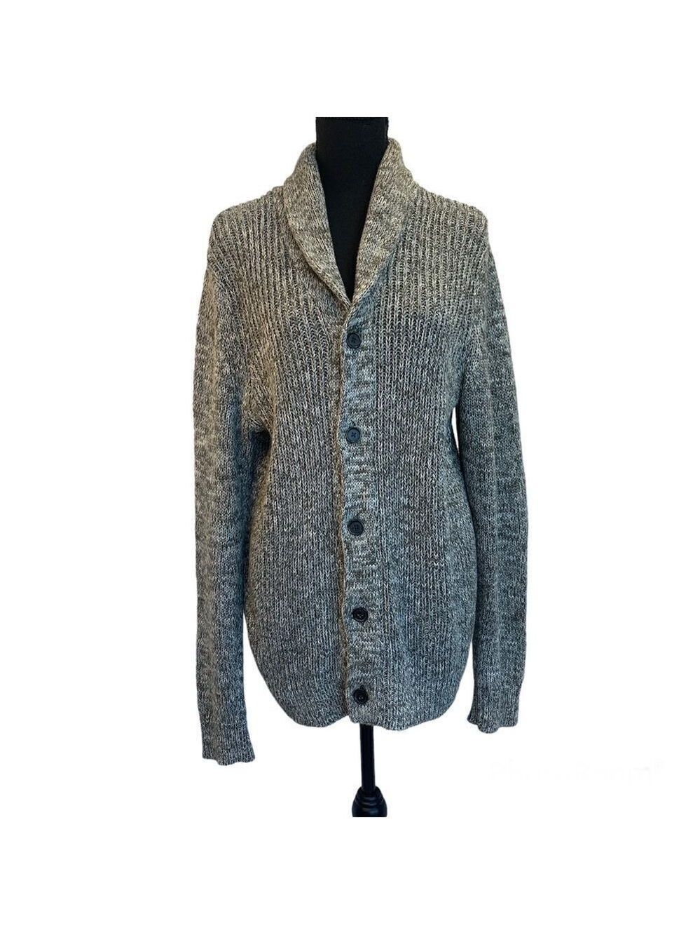 BANANA republic women's green shawl collar knit cardigan sweater Sz M NWOT
